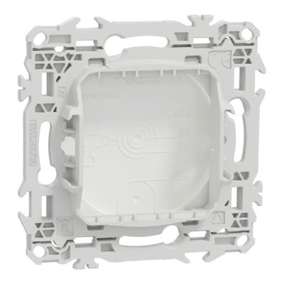 Schneider Odace - obturateur - pré-perçage pour sortie de câble - blanc craie - Réf : S920666