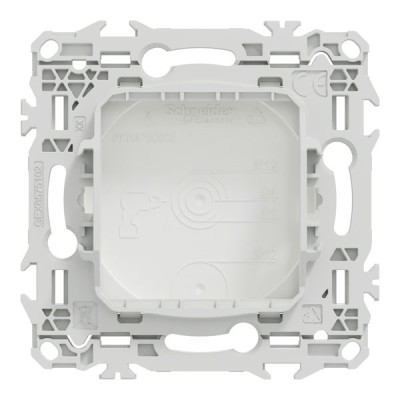 Schneider Odace - obturateur - pré-perçage pour sortie de câble - blanc craie - Réf : S920666