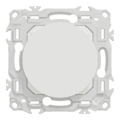 Schneider Odace - obturateur - pré-perçage pour sortie de câble - blanc craie - Réf : S920666
