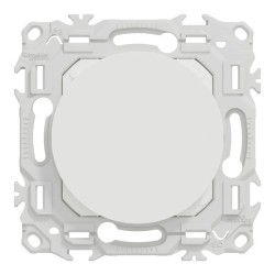 Schneider Odace - obturateur - pré-perçage pour sortie de câble - blanc craie - Réf : S920666