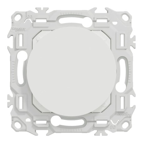 Schneider Odace - obturateur - pré-perçage pour sortie de câble - blanc craie - Réf : S920666
