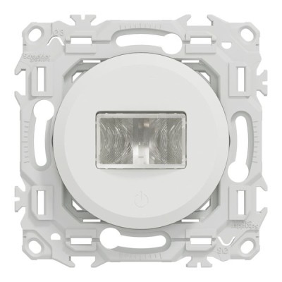Schneider Odace - détecteur présence et mouvement - 3 fils avec neutre - blanc craie - Réf : S920526