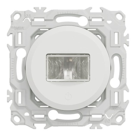 Schneider Odace - détecteur présence et mouvement - 3 fils avec neutre - blanc craie - Réf : S920526
