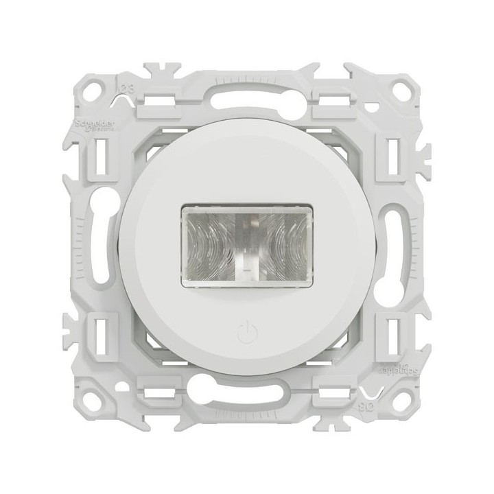 Schneider Odace - détecteur présence et mouvement - 3 fils avec neutre - blanc craie - Réf : S920526