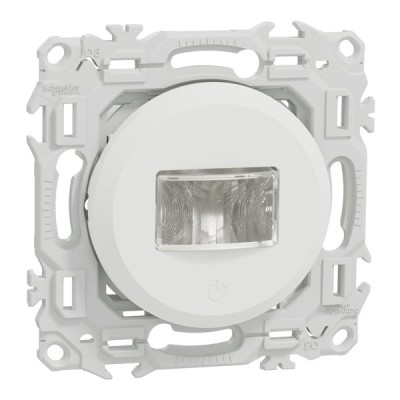 Schneider Odace - détecteur présence et mouvement - 3 fils avec neutre - blanc craie - Réf : S920526