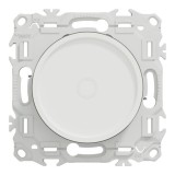 Schneider Odace - variateur de lumière universel 2 ou 3 fils - rotatif - blanc craie - Réf : S920519