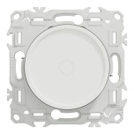 Schneider Odace - variateur de lumière universel 2 ou 3 fils - rotatif - blanc craie - Réf : S920519