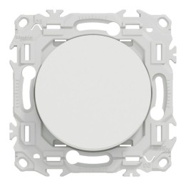 Schneider Odace - va-et-vient ou poussoir - 10AX - blanc craie - Réf : S920204