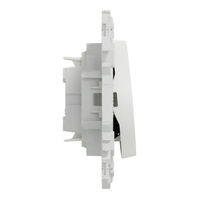 Schneider Odace - va-et-vient ou poussoir - 10AX - blanc craie - Réf : S920204