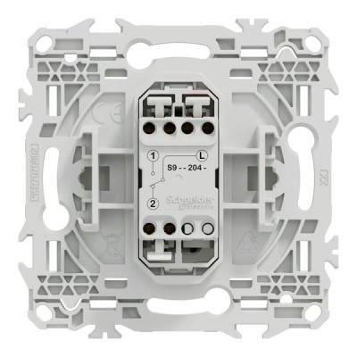 Schneider Odace - va-et-vient ou poussoir - 10AX - blanc craie - Réf : S920204