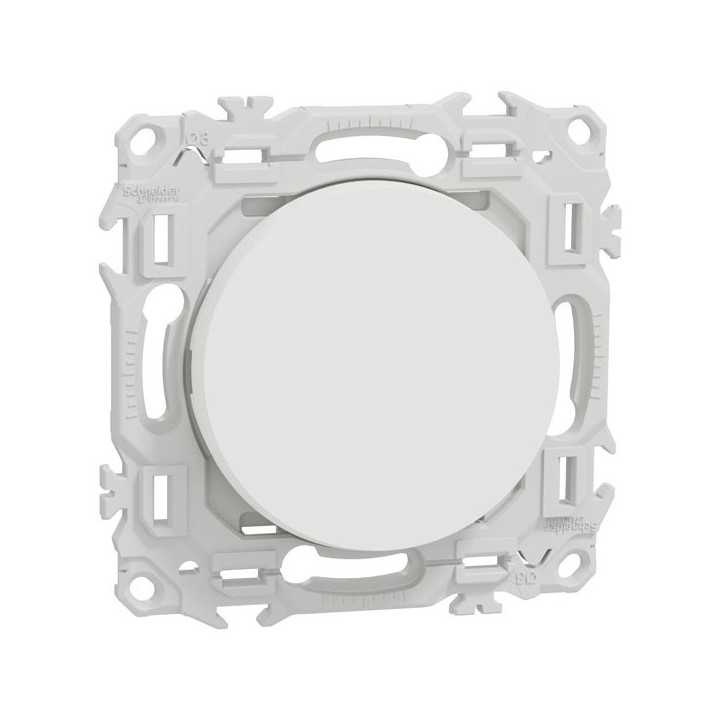 Schneider Odace - va-et-vient ou poussoir - 10AX - blanc craie - Réf : S920204