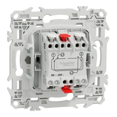 Schneider Odace - permutateur - bornes automatiques - 10AX - blanc craie - Réf : S920205