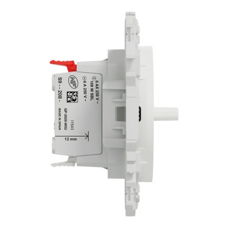Schneider Electric Odace - Interrupteur Volet Roulant Blanc Recyclé 3 Boutons Montée/Descente/Stop à Vis - Lot De 5 - S510208