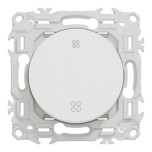Schneider Odace - inter ou poussoir VMC 2 vitesses - 10AX - blanc craie - Réf : S920233