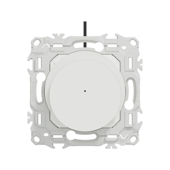 Schneider Odace - interrupteur à carte - LED localisation incluse - 10AX - blanc craie - Réf : S920283