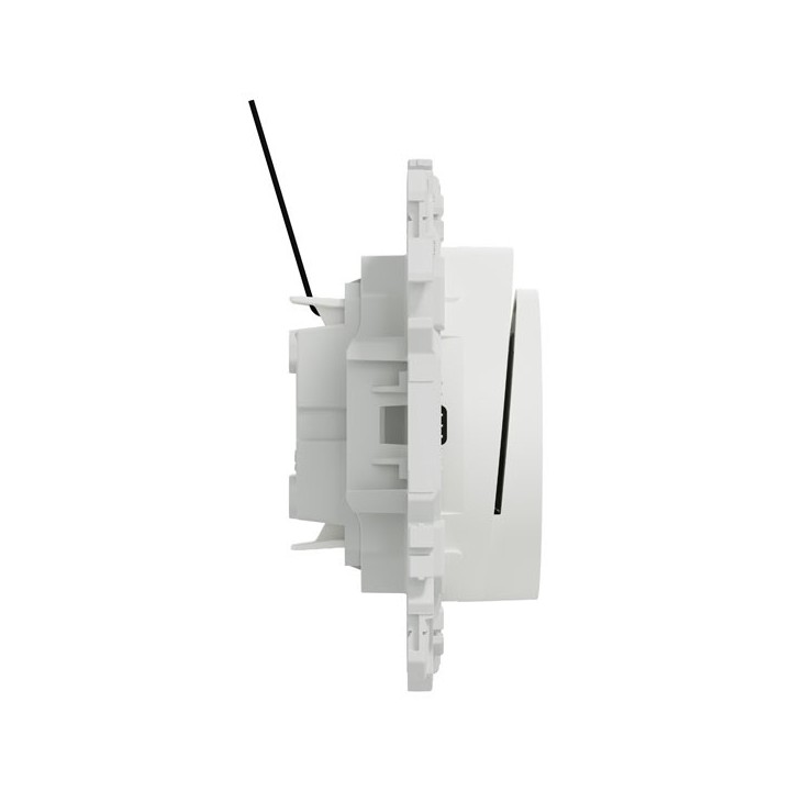 Schneider Odace - interrupteur à carte - LED localisation incluse - 10AX - blanc craie - Réf : S920283