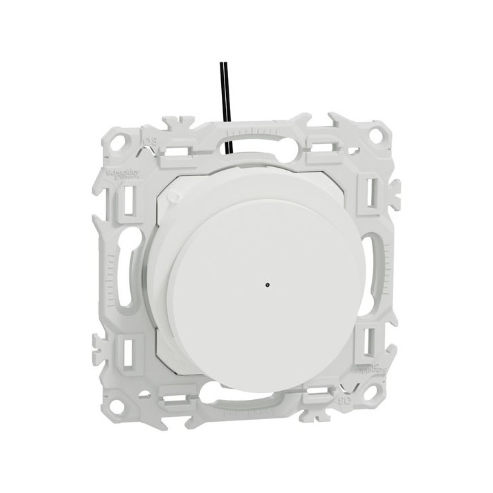 Schneider Odace - interrupteur à carte - LED localisation incluse - 10AX - blanc craie - Réf : S920283