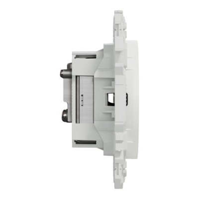 Schneider Odace - prise TV/FM - sorties coaxiales - blanc craie - Réf : S920451