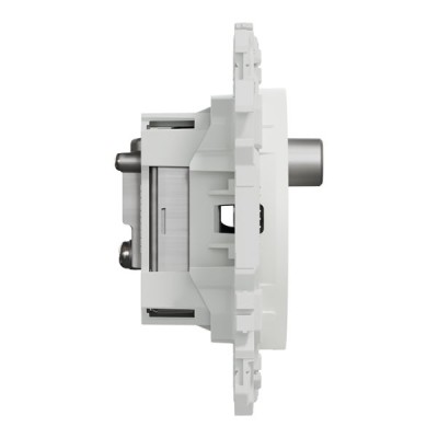 Schneider Odace - prise TV/FM/SAT - sorties coaxiales - blanc craie - Réf : S920461