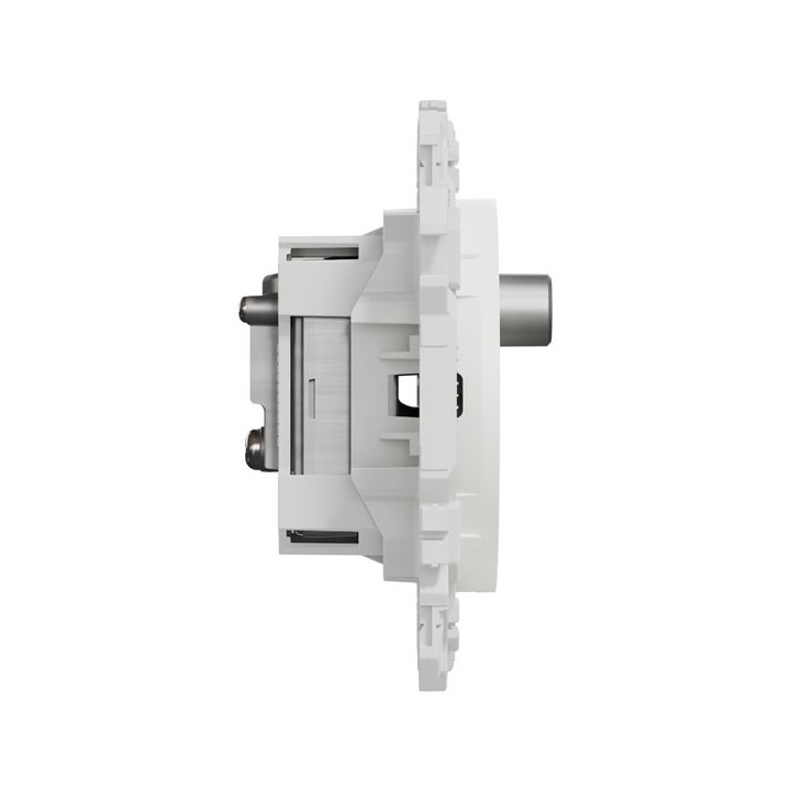 Schneider Odace - prise TV/FM/SAT - sorties coaxiales - blanc craie - Réf : S920461
