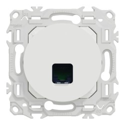 Schneider Odace - prise RJ45 - Cat6 UTP grade 1 à 2 - blanc craie - Réf : S920475