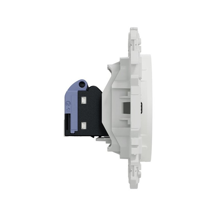 Schneider Odace - prise RJ45 - Cat6 UTP grade 1 à 2 - blanc craie - Réf : S920475
