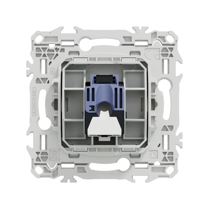 Schneider Odace - prise RJ45 - Cat6 UTP grade 1 à 2 - blanc craie - Réf : S920475