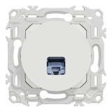 Schneider Odace - prise RJ45 - Cat6 STP grade 2TV min à grade 3TV - blanc craie - Réf : S920476