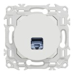 Schneider Odace - prise RJ45 - Cat6 STP grade 2TV min à grade 3TV - blanc craie - Réf : S920476