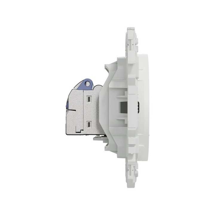Schneider Odace - prise RJ45 - Cat6 STP grade 2TV min à grade 3TV - blanc craie - Réf : S920476