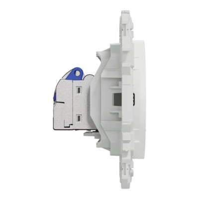 Schneider Odace - prise RJ45 - Cat6A STP grade 3TV - blanc craie - Réf : S920477