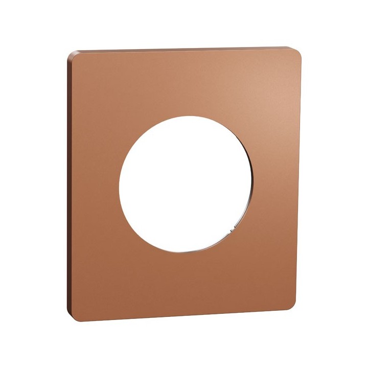 Schneider Odace Architecte - plaque de finition 1 poste - effet Cuivre - Réf : S931802