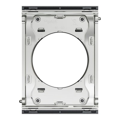 Schneider Odace Architecte - plaque de finition centrale - effet Perle Noire - Réf : S952801