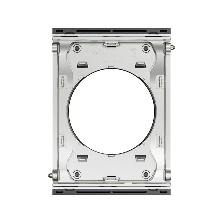 Schneider Odace Architecte - plaque de finition centrale - effet Perle Noire - Réf : S952801