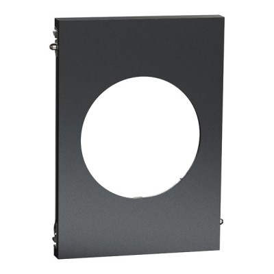 Schneider Odace Architecte - plaque de finition centrale - effet Perle Noire - Réf : S952801