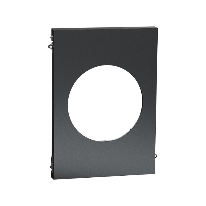 Schneider Odace Architecte - plaque de finition centrale - effet Perle Noire - Réf : S952801