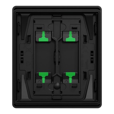 Schneider Odace Architecte Intégral - enjo et plaque - pour VV ou BP double - Noir onyx - Réf : S949224