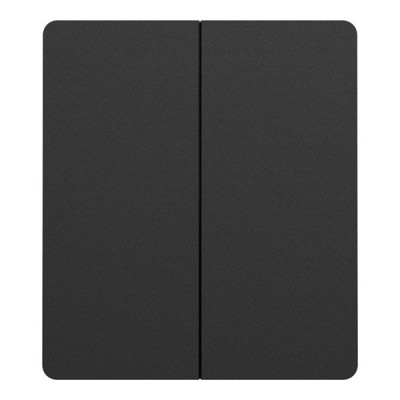Schneider Odace Architecte Intégral - enjo et plaque - pour VV ou BP double - Noir onyx - Réf : S949224
