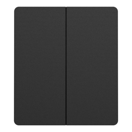 Schneider Odace Architecte Intégral - enjo et plaque - pour VV ou BP double - Noir onyx - Réf : S949224
