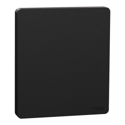 Schneider Odace Architecte Intégral - enjo et plaque - pour VV ou BP simple - Noir onyx - Réf : S949223