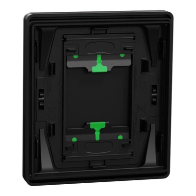 Schneider Odace Architecte Intégral - enjo et plaque - pour VV ou BP simple - Noir onyx - Réf : S949223