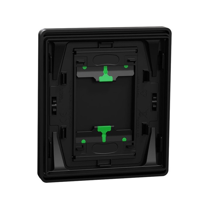 Schneider Odace Architecte Intégral - enjo et plaque - pour VV ou BP simple - Noir onyx - Réf : S949223