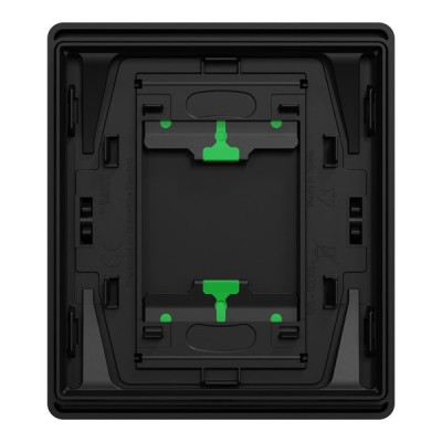 Schneider Odace Architecte Intégral - enjo et plaque - pour VV ou BP simple - Noir onyx - Réf : S949223
