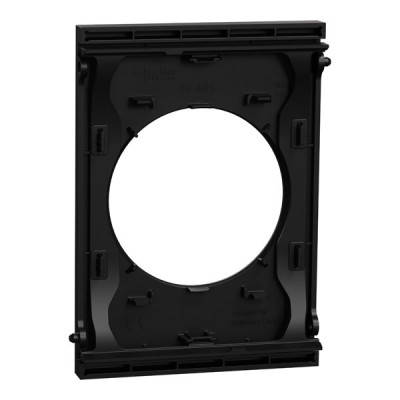 Schneider Odace Architecte - plaque de finition centrale - couleur Noir onyx - Réf : S940801