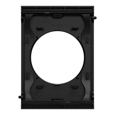 Schneider Odace Architecte - plaque de finition centrale - couleur Noir onyx - Réf : S940801