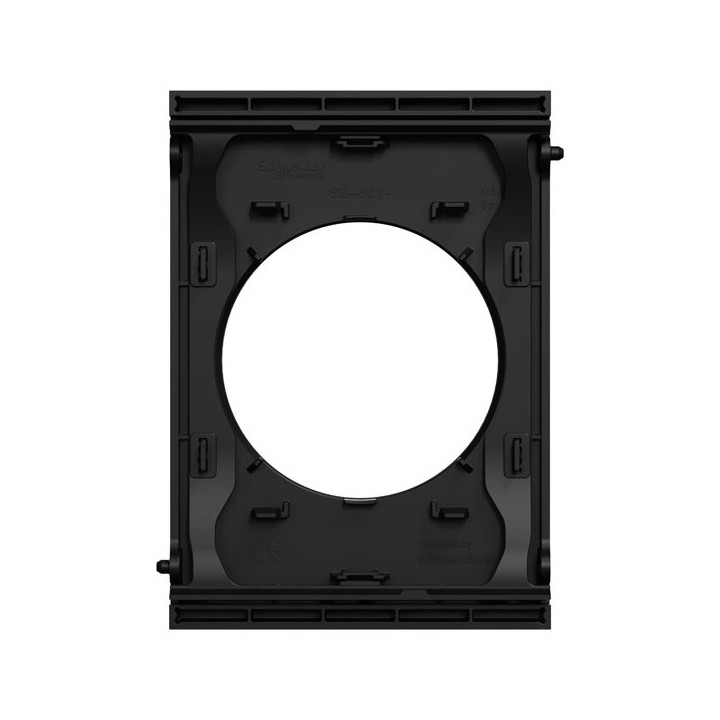 Schneider Odace Architecte - plaque de finition centrale - couleur Noir onyx - Réf : S940801
