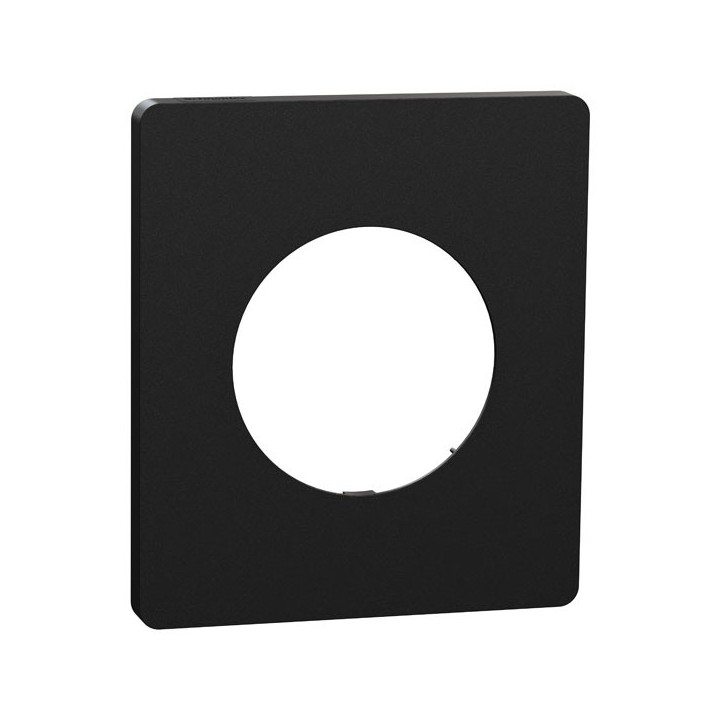 Schneider Odace Architecte - plaque de finition 1 poste - couleur Noir onyx - Réf : S940802