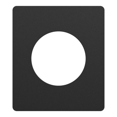 Schneider Odace Architecte - plaque de finition 1 poste - couleur Noir onyx - Réf : S940802