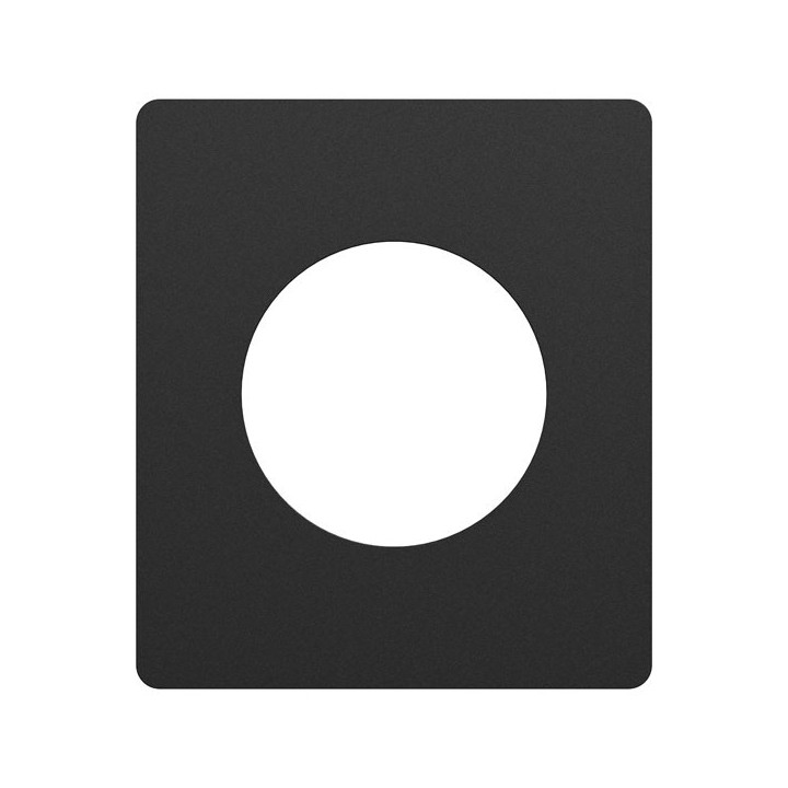 Schneider Odace Architecte - plaque de finition 1 poste - couleur Noir onyx - Réf : S940802