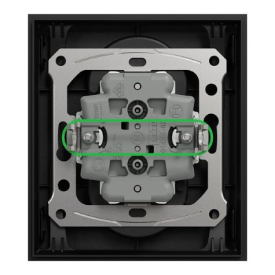 Schneider Odace - Odace - double prise de courant 2P+T avec plaque - install 1 poste - noir onyx - Réf : S941089